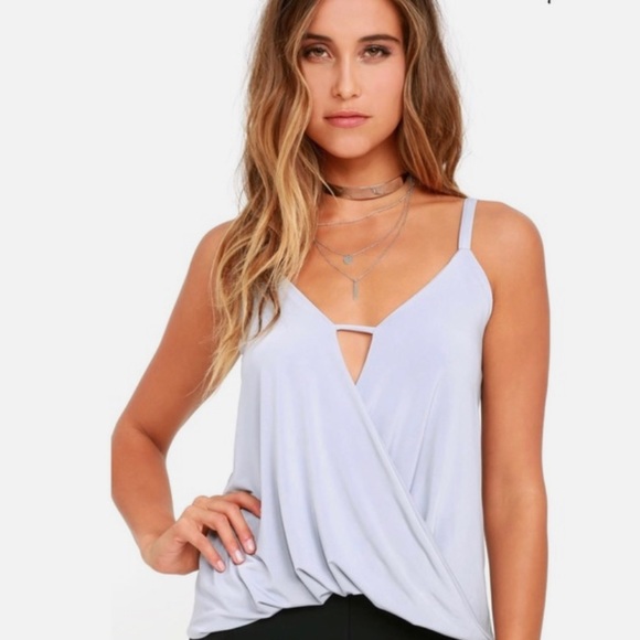 Lulu’s Loops-y Daisy Blue Top in Size Small - Picture 2 of 5